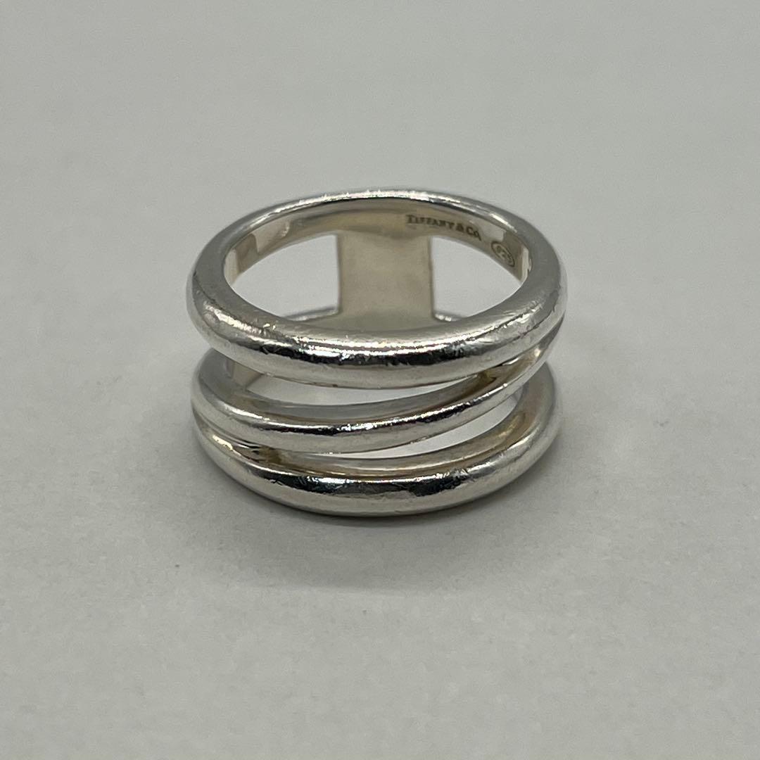 ティファニー TIFFANY ダイアゴナルリング 14号 SV925