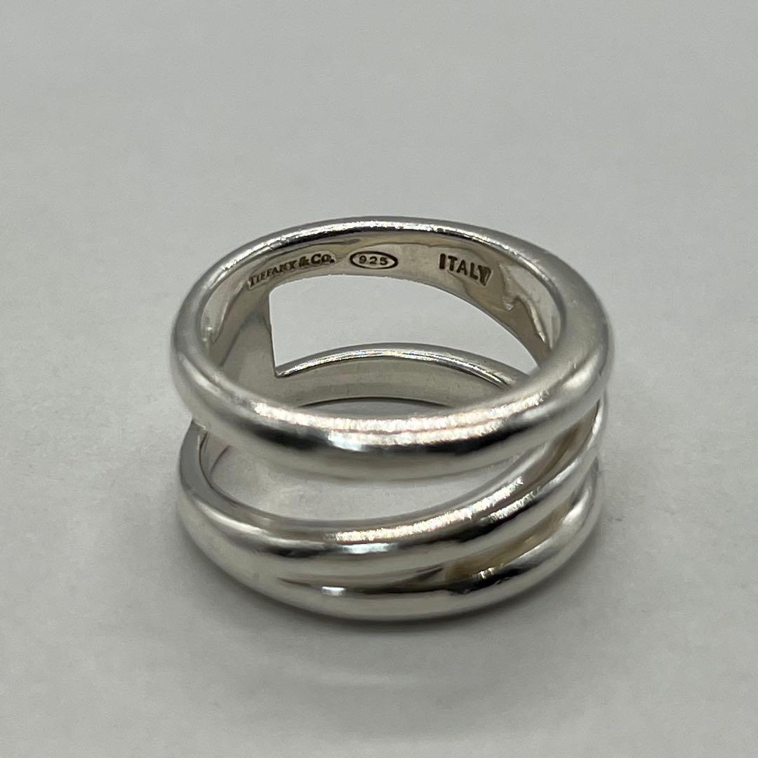 ティファニー TIFFANY ダイアゴナルリング 14号 SV925