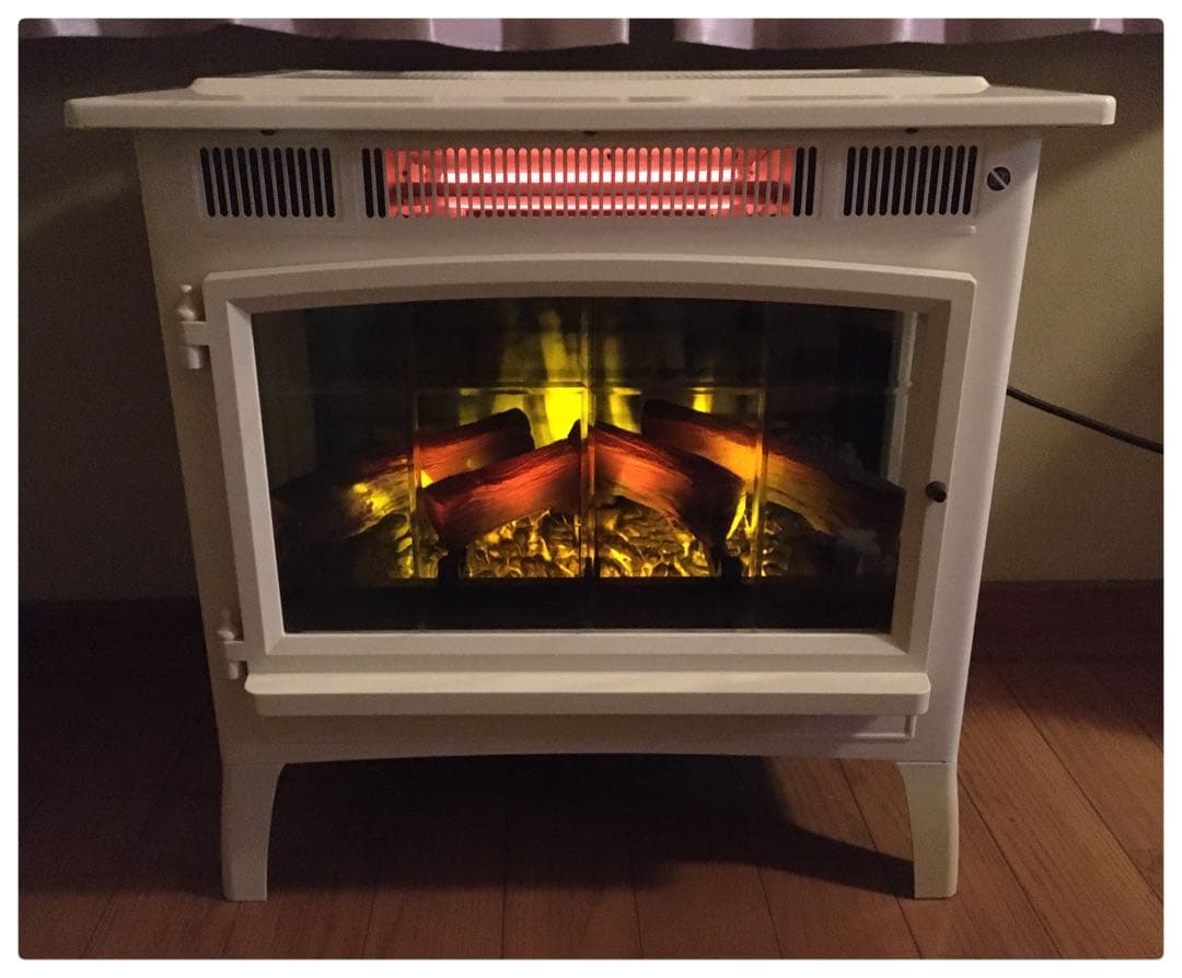 QVCジャパン 暖炉型電気温風機 す暖炉型ヒーター DFI-5010-04