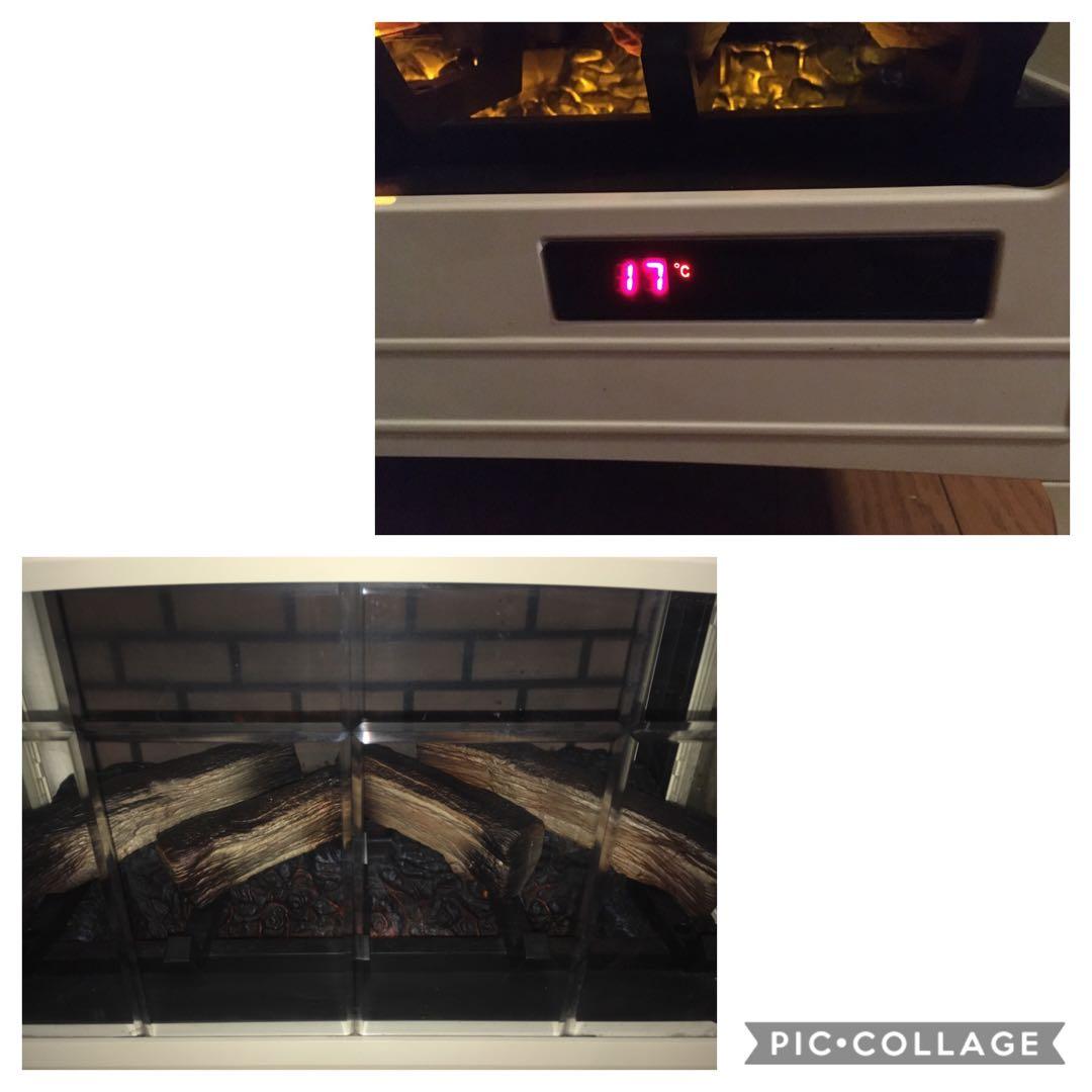 QVCジャパン 暖炉型電気温風機 す暖炉型ヒーター DFI-5010-04