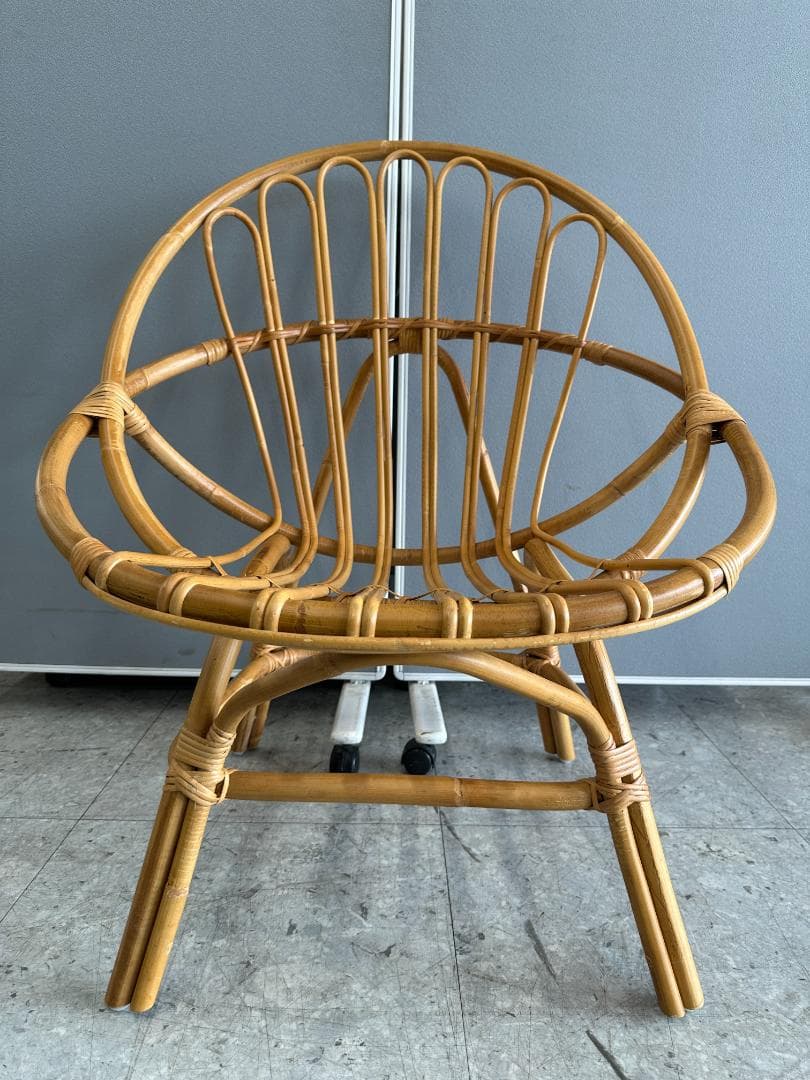 unico　ラタンチェア　CAGE(カージュ)　ブラウン　籐家具