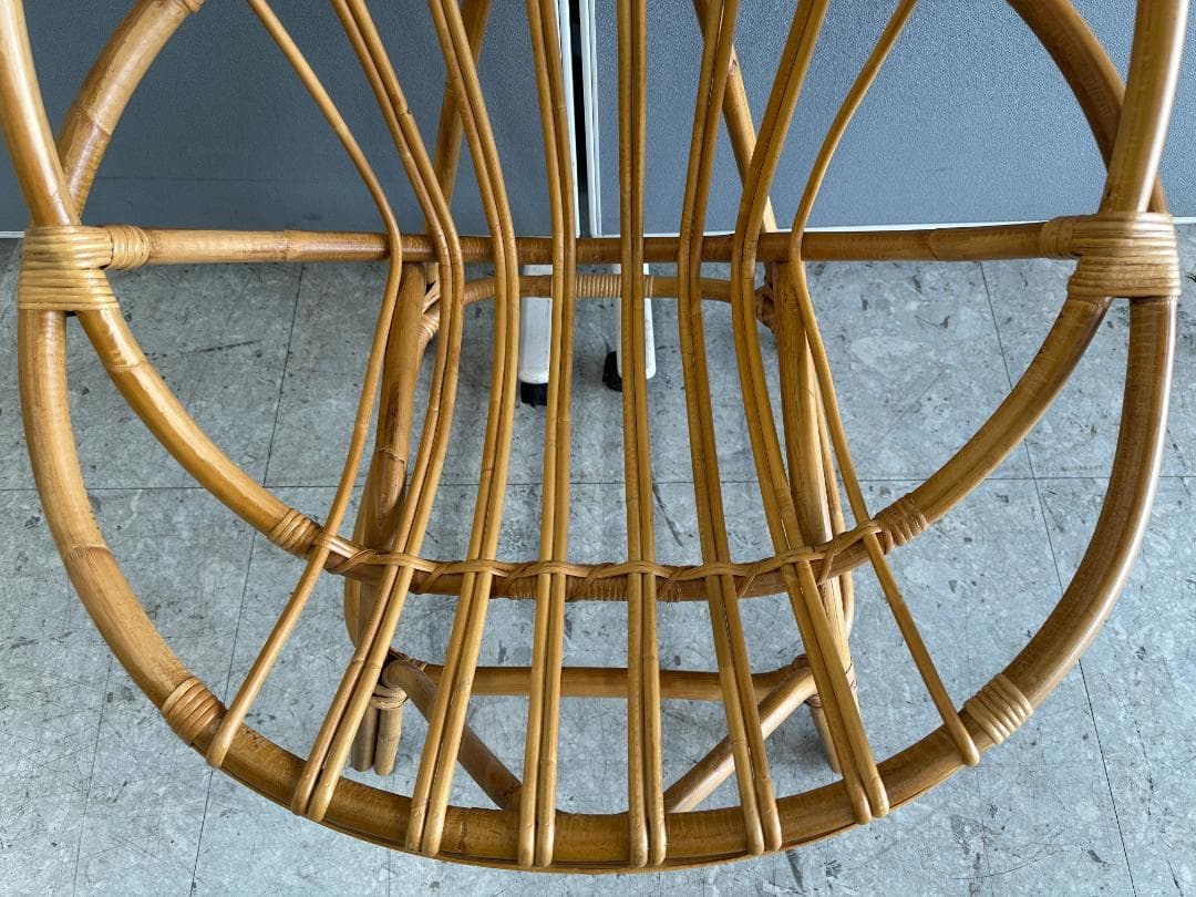 unico　ラタンチェア　CAGE(カージュ)　ブラウン　籐家具