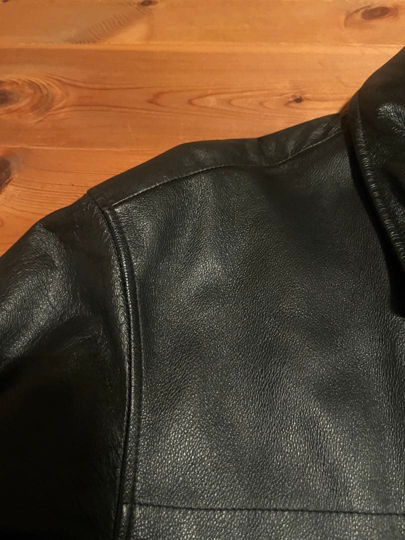 90s Wilson leather レザージャケット シングル ブラック 本革
