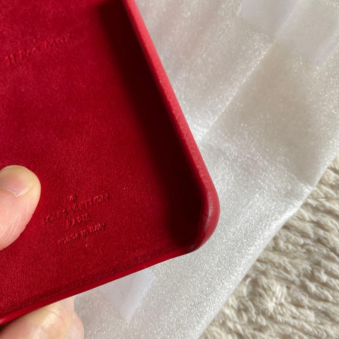 ルイヴィトン　バンパー　赤　iPhone 11Pro Max