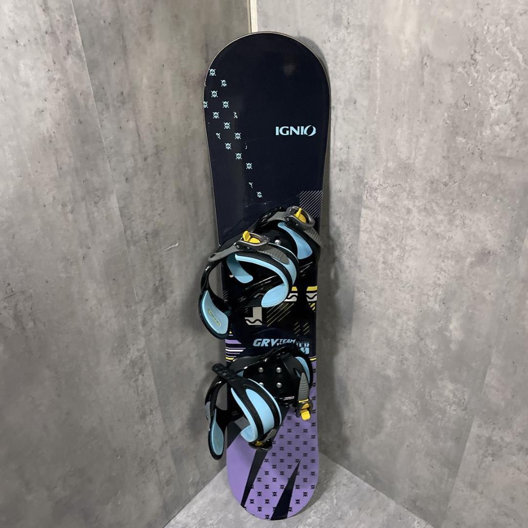 キッズ ジュニア スノボ 110cm IGNIO バイン ブーツ付 3点セット