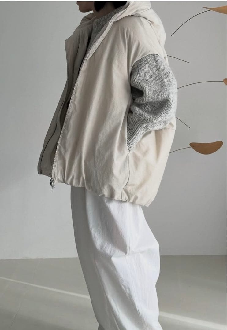 argue FOODIE OVER DOWN VEST フーディセット