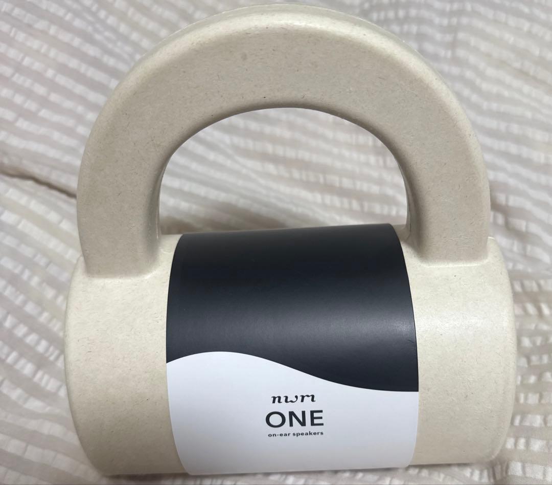 【美品】nwm ONE オープンイヤー型 オーバーヘッドスピーカー ライトグレイ