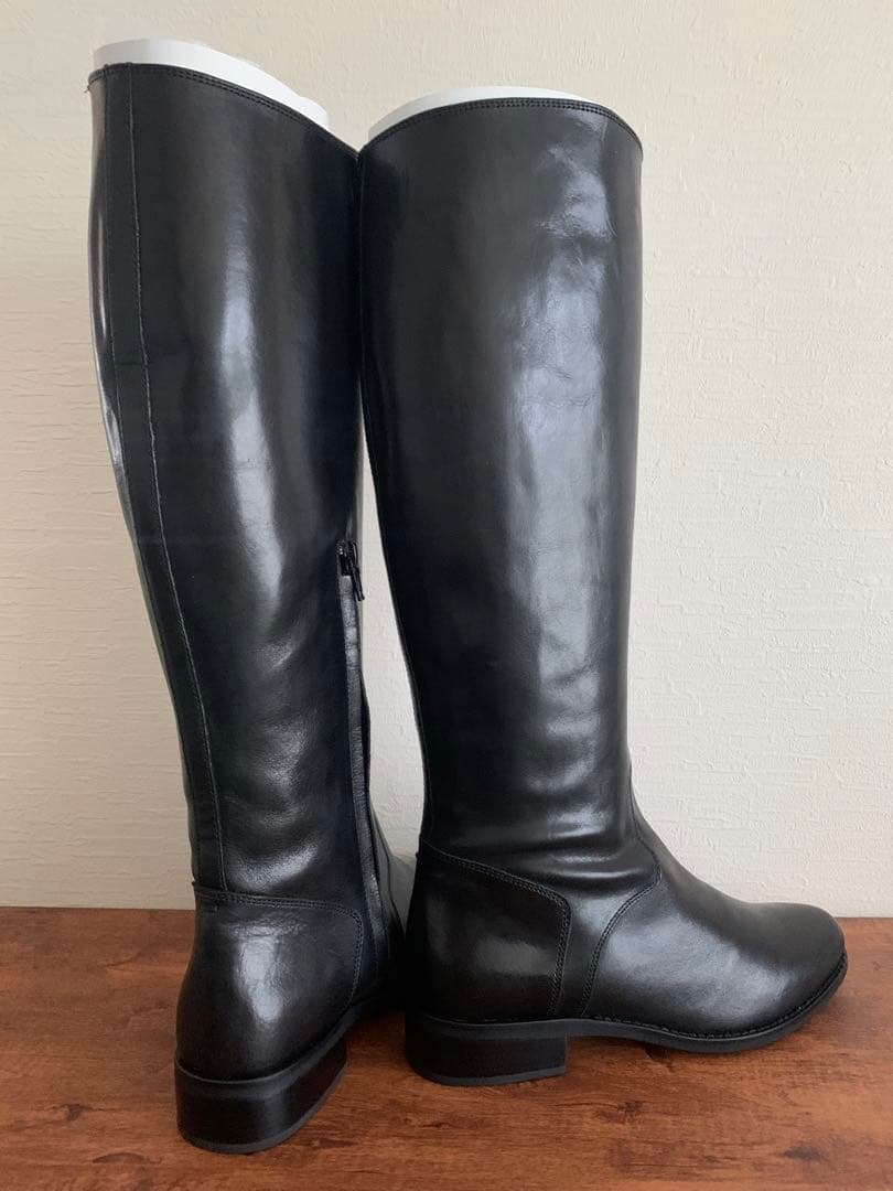 ロングブーツ　ジョッキブーツ　24cm 本革