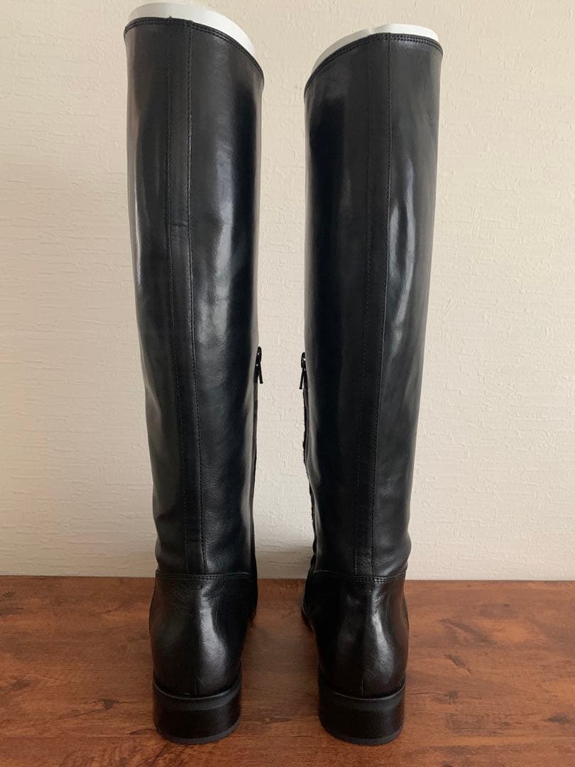 ロングブーツ　ジョッキブーツ　24cm 本革