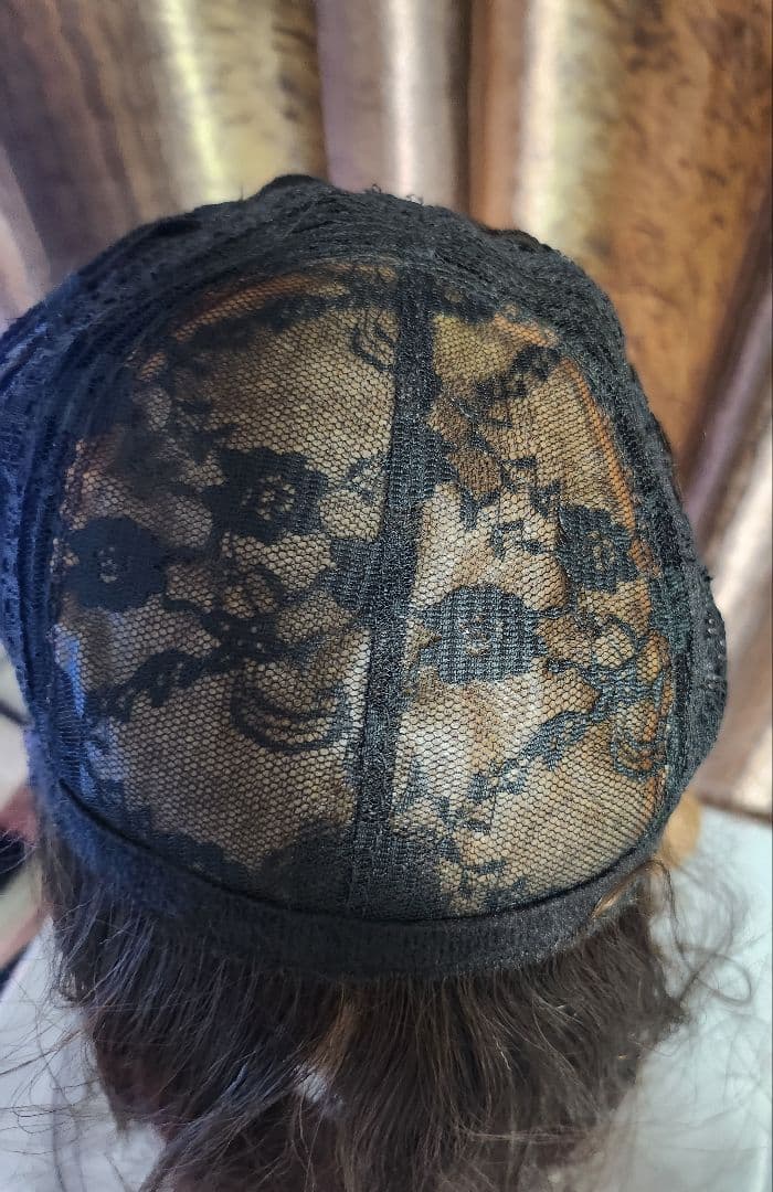 高級人毛100% ストレートウィッグ ロング