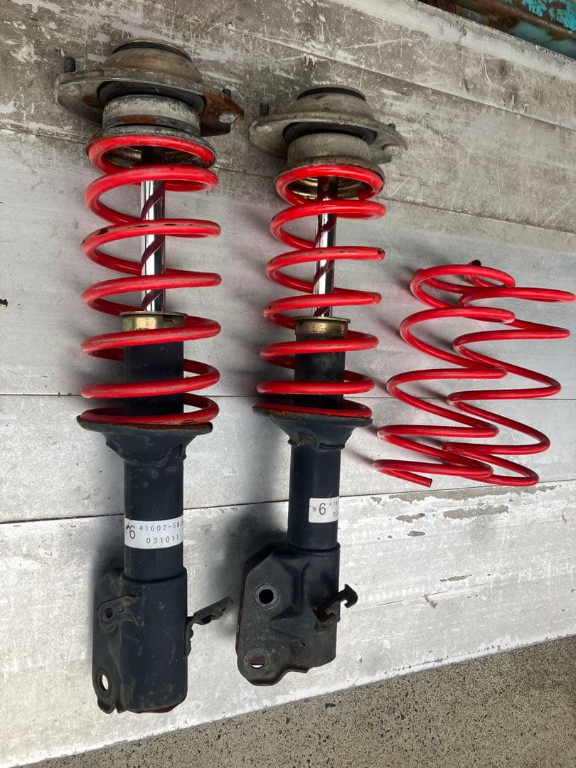 L375S タントカスタム 純正 Fストラット付ダウンサス スプリング 1台分