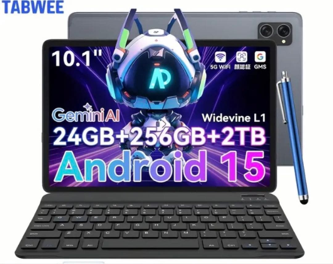 TABWEE GeminiAI 10.1インチ タブレット本体　やらかし案件