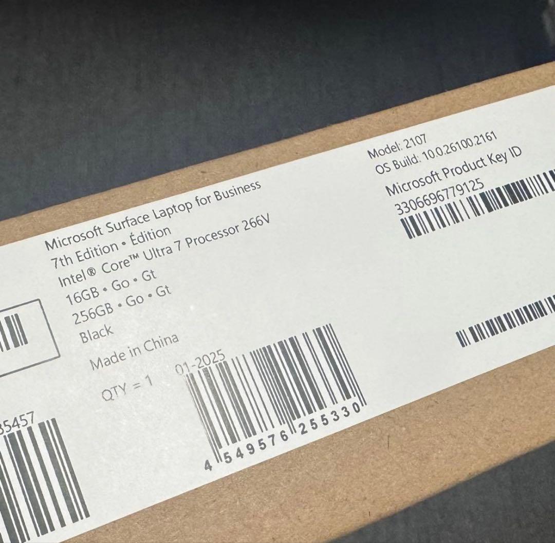 SurfaceLaptop7法人向け13.8インチCoreUltra7シリーズ