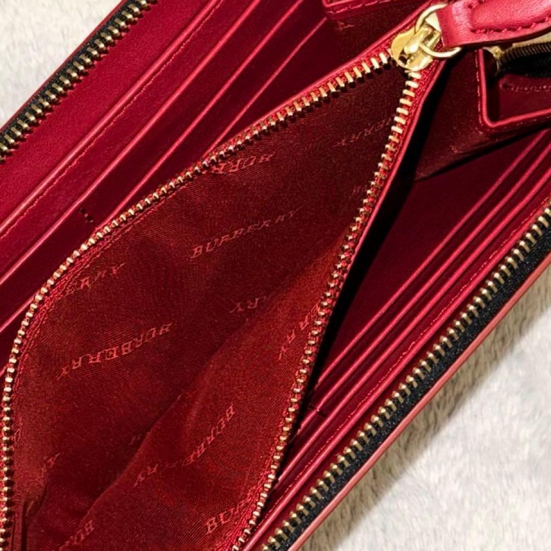 ⭐️新品未使用⭐️ バーバリー　ノバチェック　長財布　ラウンドジップ　シャドーホース