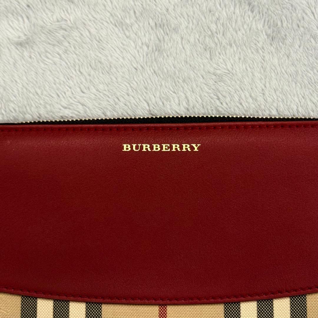 ⭐️新品未使用⭐️ バーバリー　ノバチェック　長財布　ラウンドジップ　シャドーホース