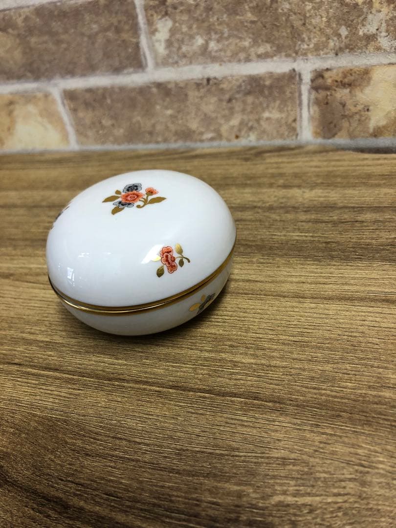 マイセン　ボンボニエール　小物入れ　シュガーポット　小花柄