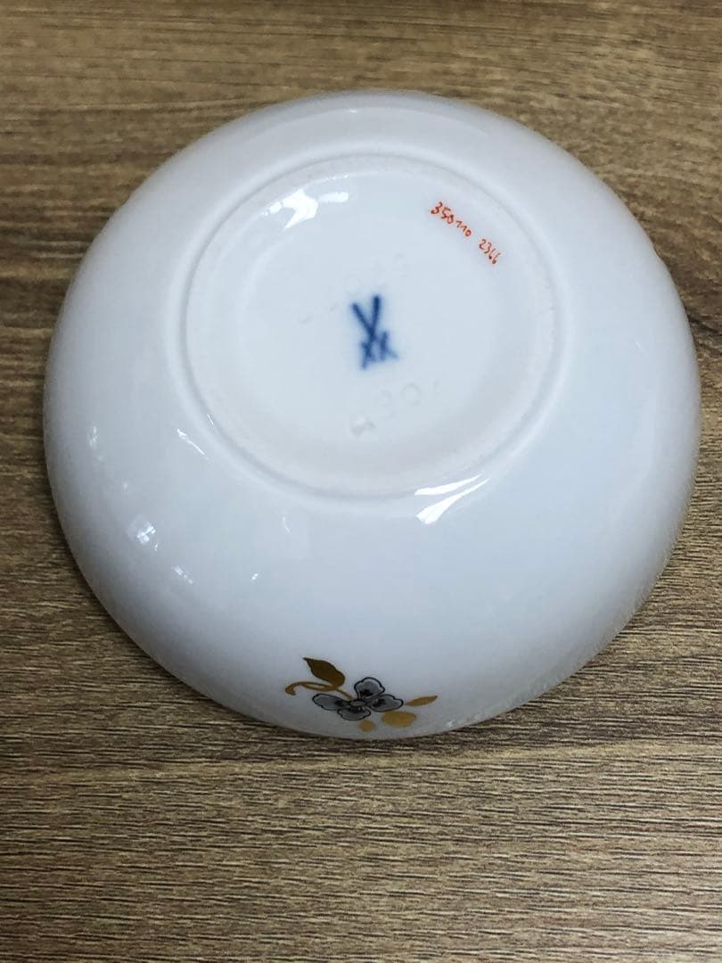 マイセン　ボンボニエール　小物入れ　シュガーポット　小花柄