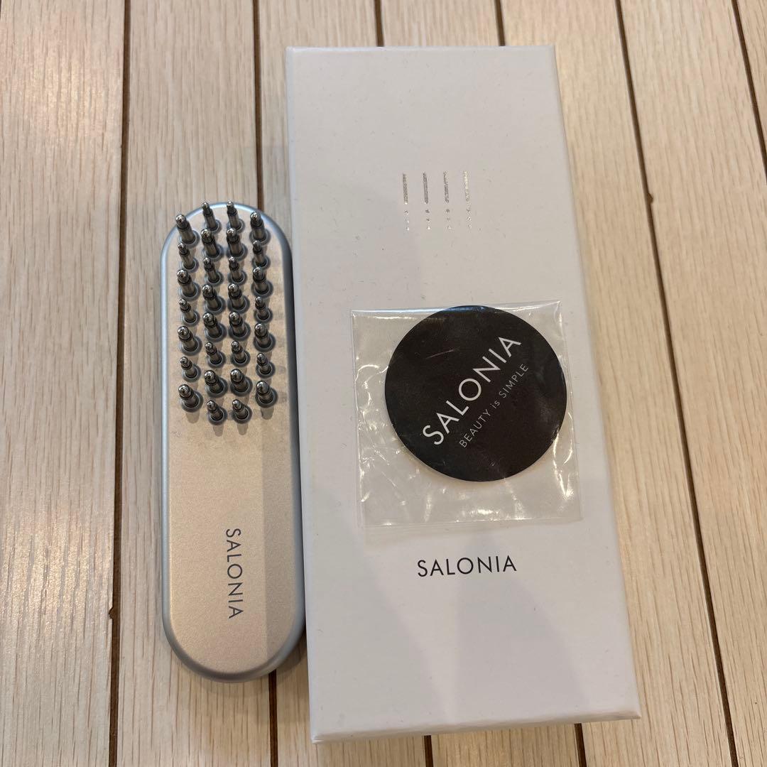 SALONIA サロニア EMS 電気ブラシ 美顔器 電動頭皮ブラシ