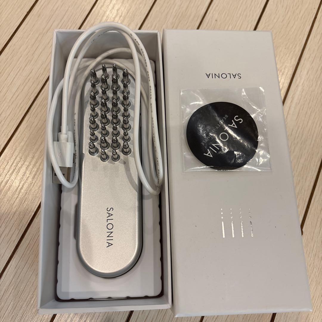 SALONIA サロニア EMS 電気ブラシ 美顔器 電動頭皮ブラシ