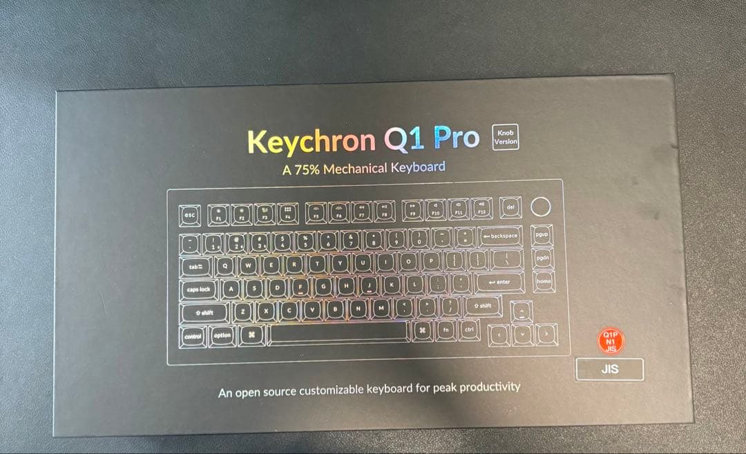 キーボード Keychron Q1 Pro 日本語配列 赤軸 シルバーグレー