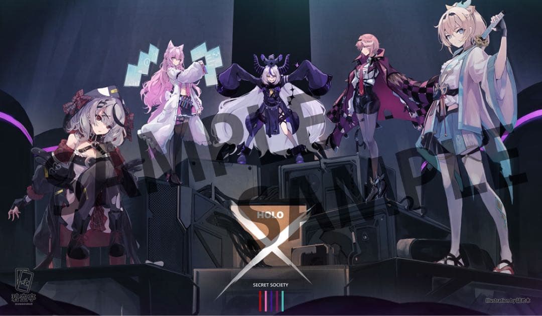 ホロライブ 6期生 ラプラス クロヱ ルイ こより碧空亭 プレイマット