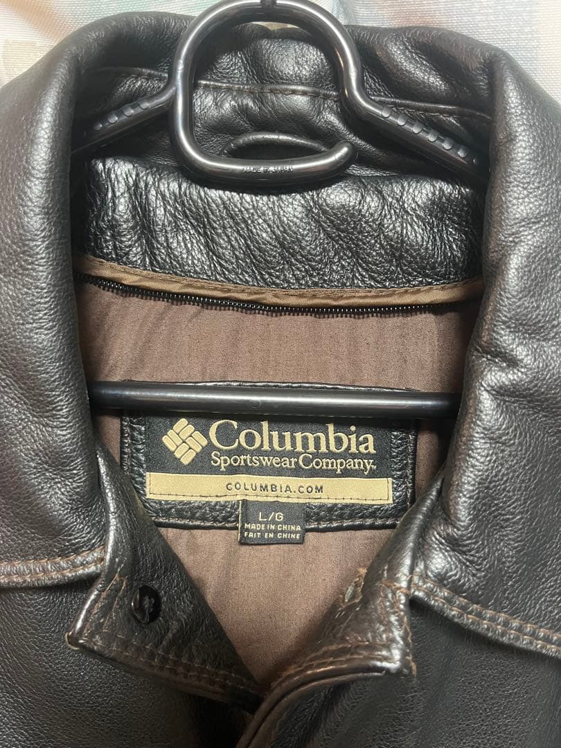 00s Columbia コロンビア レザーコート カーコート L,XL,XXL
