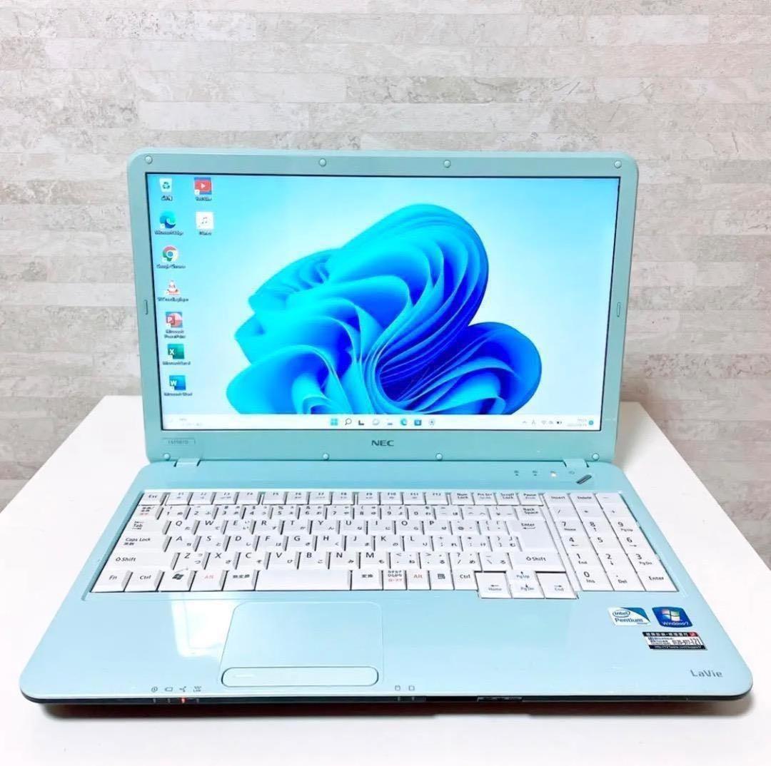 ★HDD大容量★事務作業に最適 NEC ノートパソコン Win11 動作スムーズ