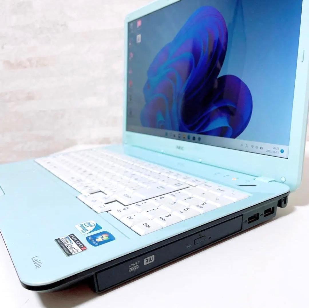 ★HDD大容量★事務作業に最適 NEC ノートパソコン Win11 動作スムーズ