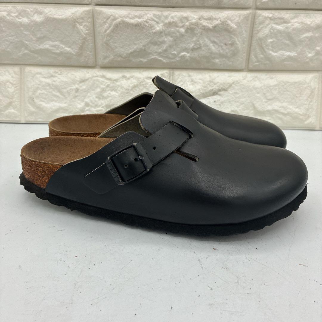 【良品】ビルケンシュトック ボストン サボサンダル 23cm ブラック ナロー幅