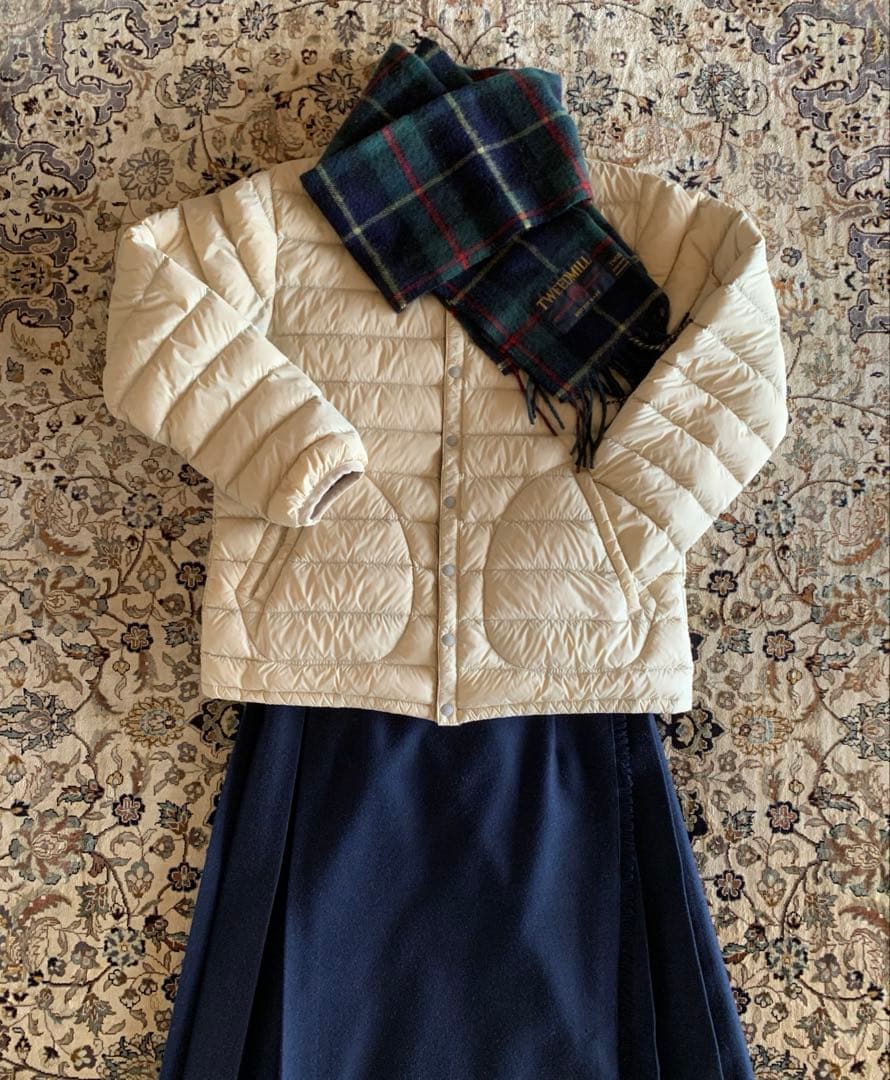 【オニールオブダブリン】ネイビー プリーツスカート