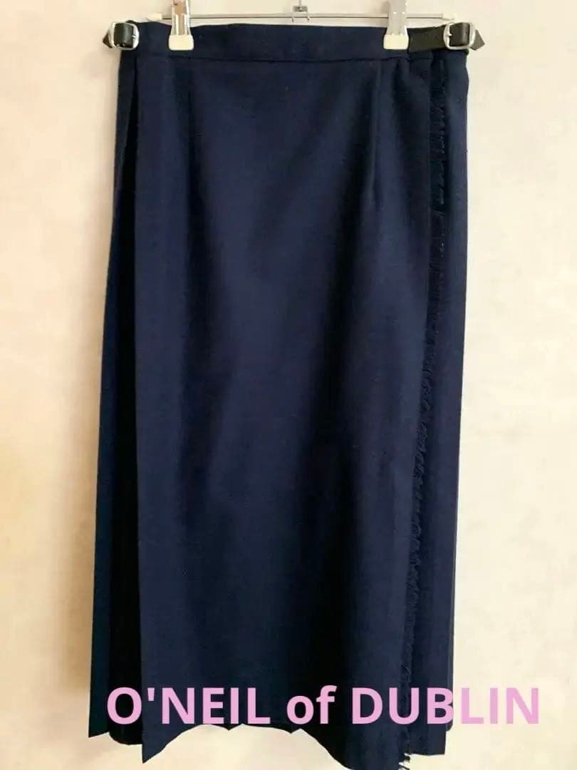 【オニールオブダブリン】ネイビー プリーツスカート