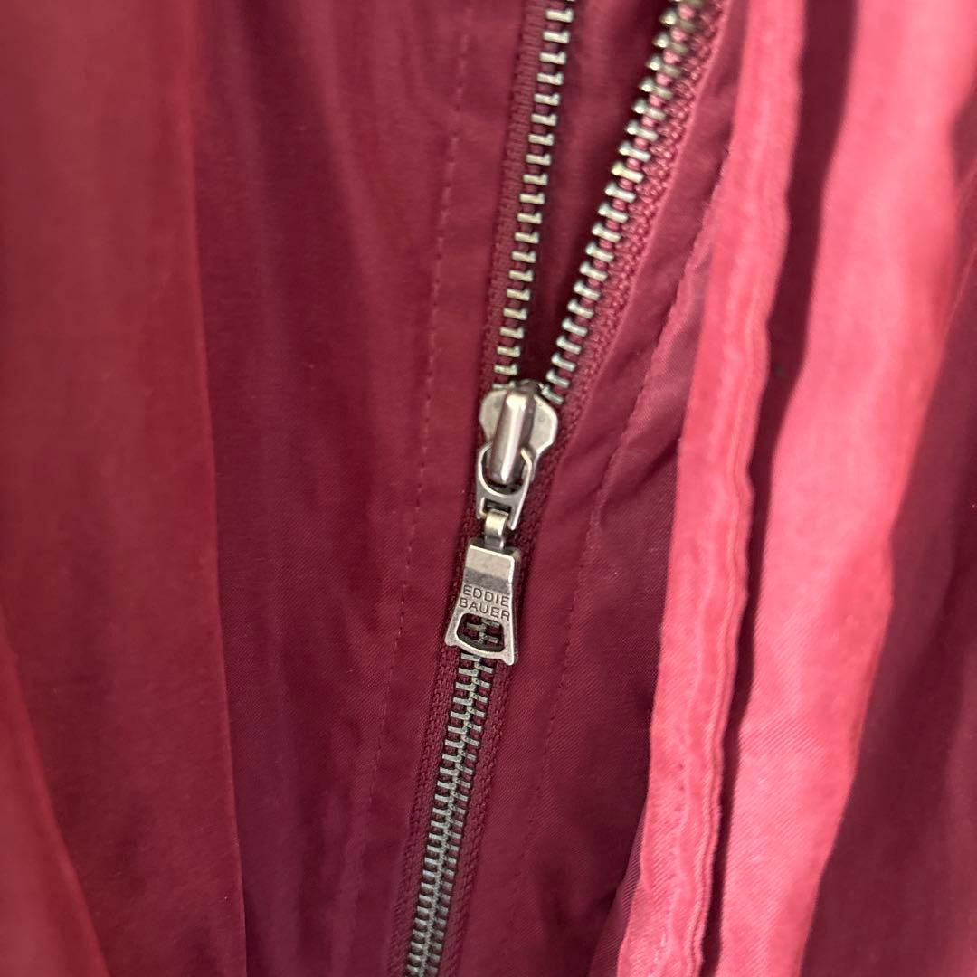 エディーバウアー　襟レザー　ブルゾン