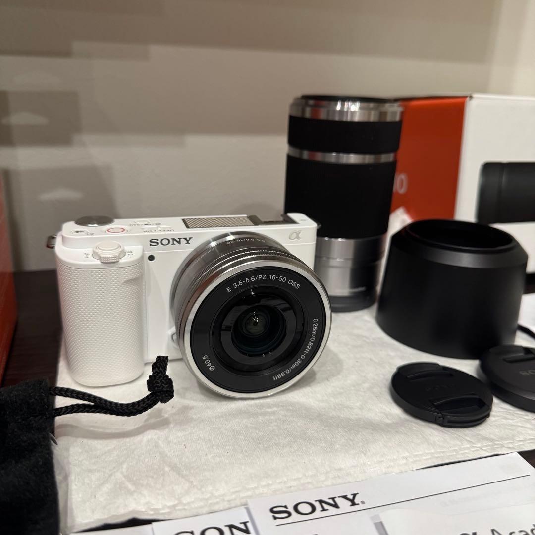 SONY ZV-E10 ホワイト ダブルズームレンズキット