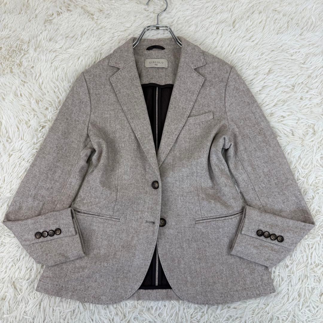 美品 XL チルコロ スーツ セットアップ テーラードジャケット パンツ 裏起毛