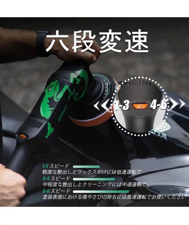 電動 ポリッシャー ダブルアクション 125mm 車 洗車 艶出し 傷消し