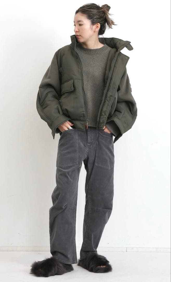 MM 【R13】RIBBED FLIGHT BOMBER JACKET