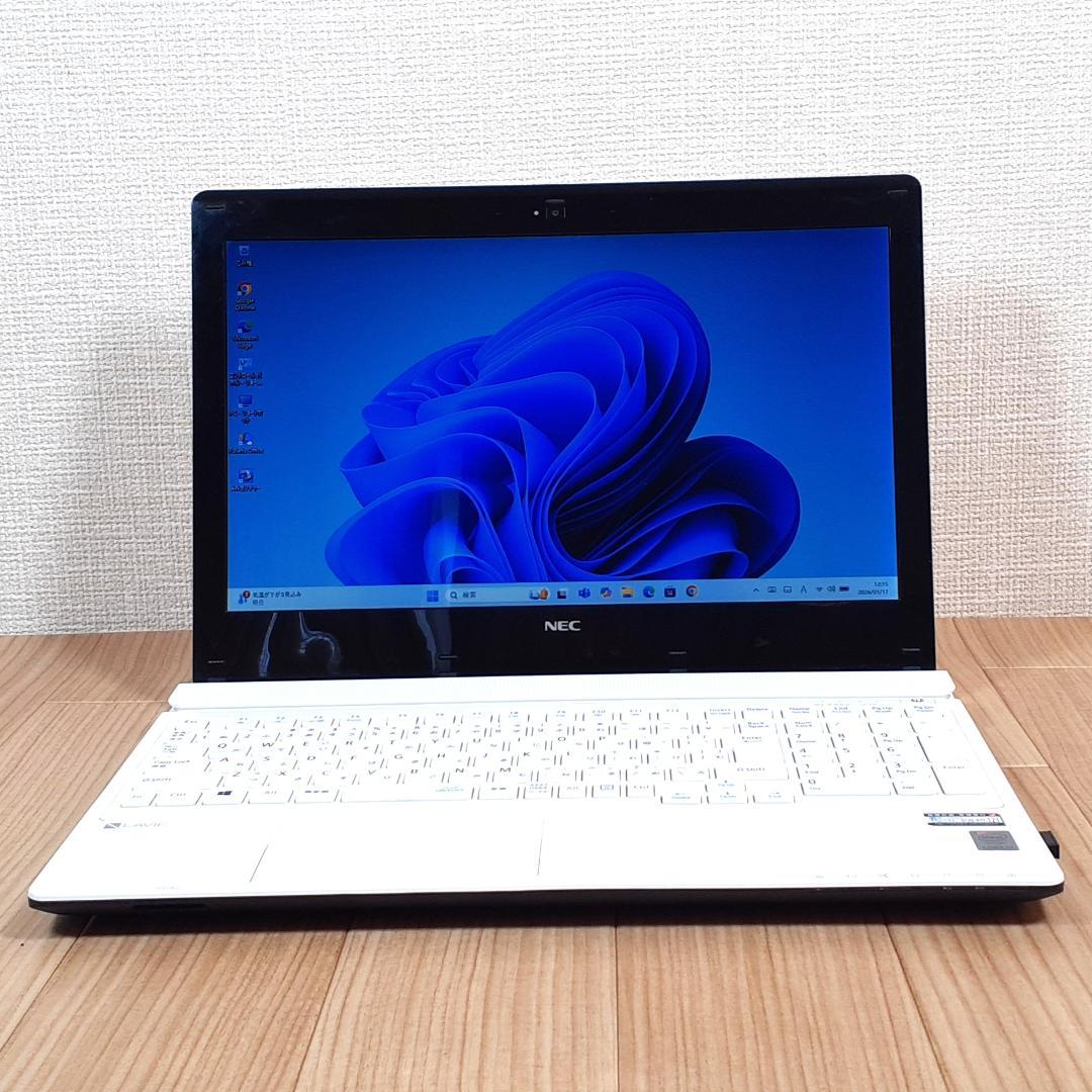 NEC ノートPC ホワイト カメラ搭載　充電100%