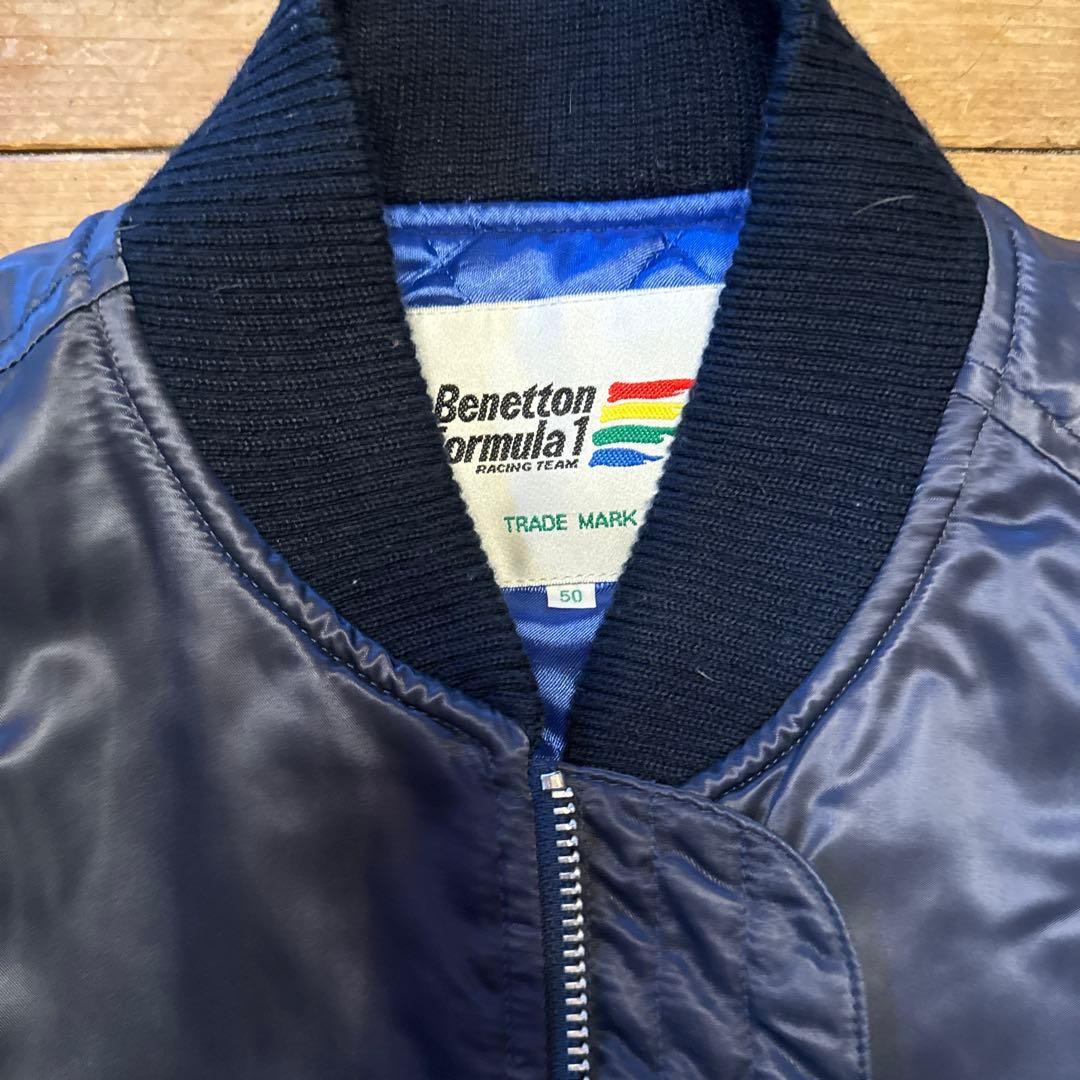 【超希少・極美品】90s ベネトン F1 レーシングジャケット ルノー 刺繍ロゴ