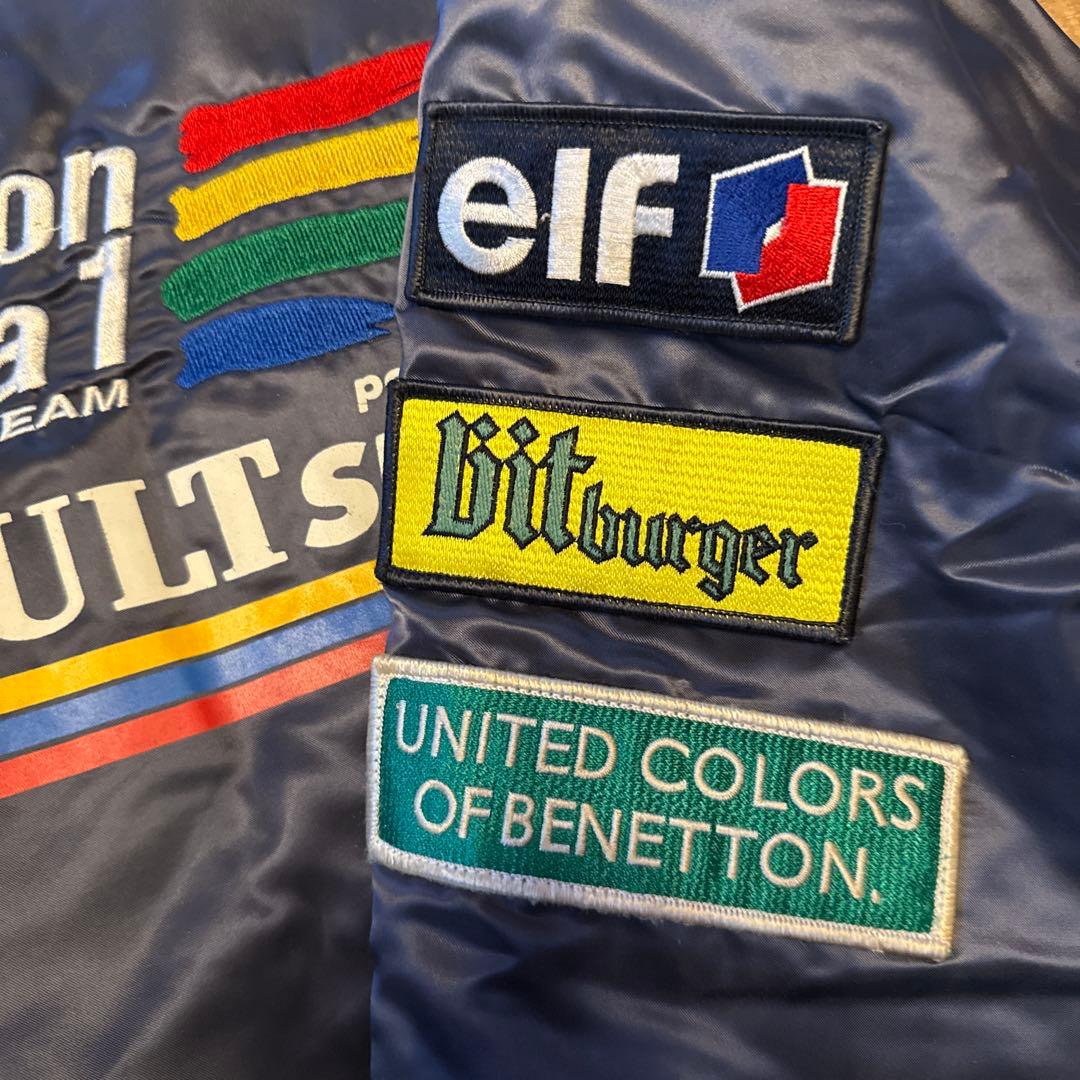 【超希少・極美品】90s ベネトン F1 レーシングジャケット ルノー 刺繍ロゴ