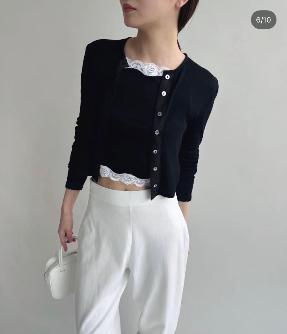 edit for lulu ♡ lace trim camisole