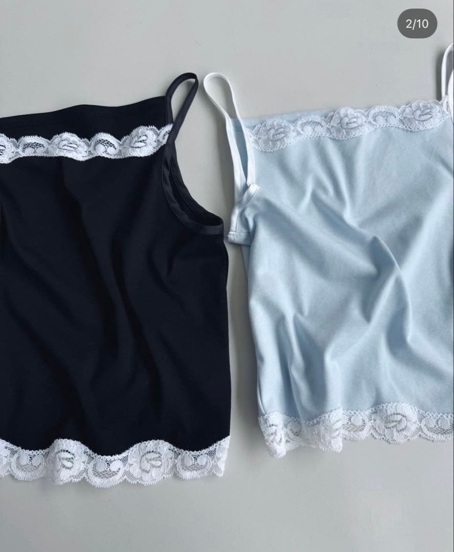 edit for lulu ♡ lace trim camisole