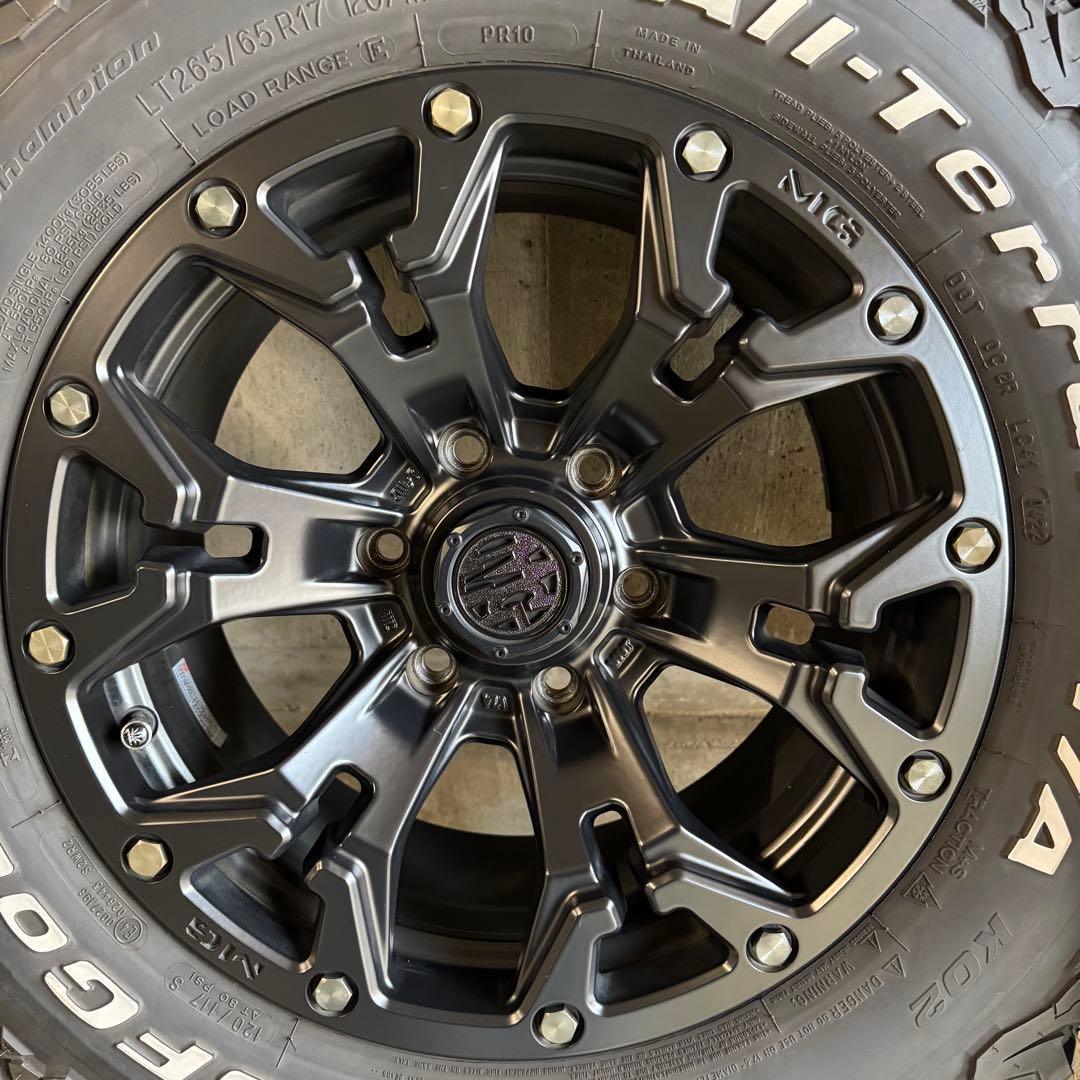 MGゴーレムマットブラック BFグッドリッチ265/65R17オールテレーン4本