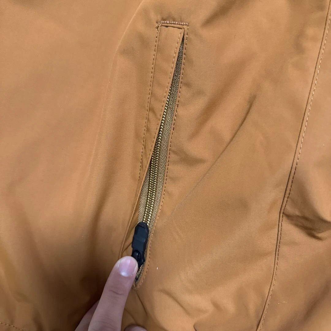 Volcom オレンジ(ブラウンっぽさも)フード付きジャケット