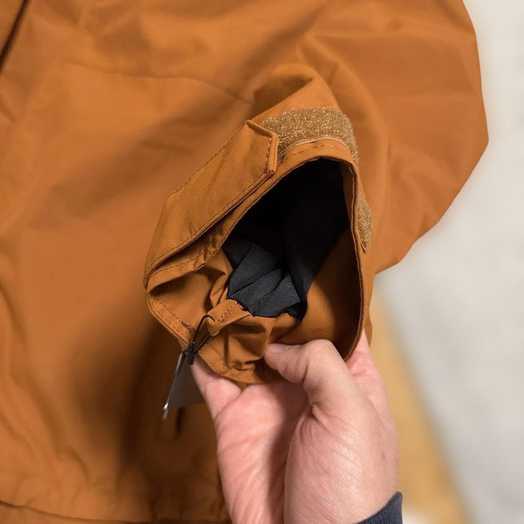 Volcom オレンジ(ブラウンっぽさも)フード付きジャケット