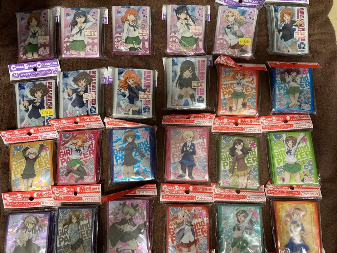 ガールズ&パンツァー　きゃらスリーブコレクション　大量