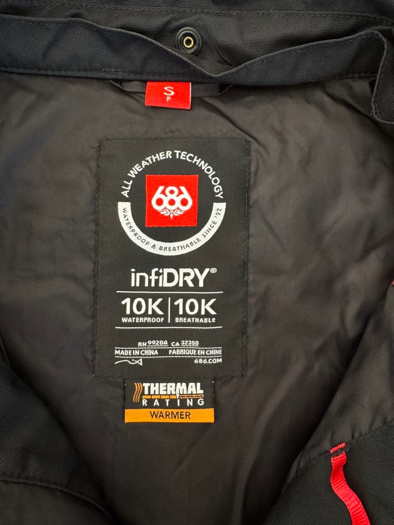 686 Dragon76 コラボ スノーボードジャケット メンズ Sサイズ