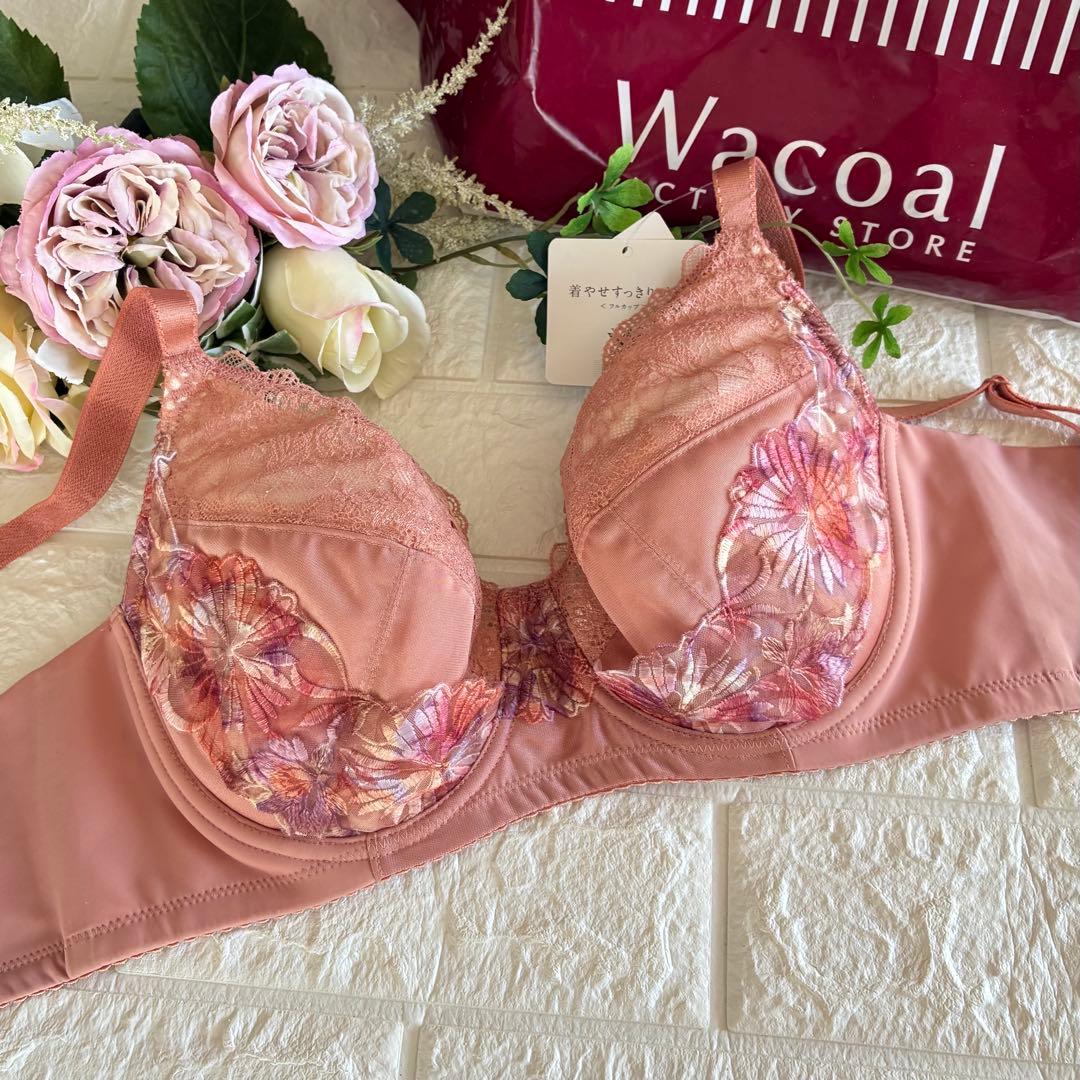 Wacoal ラゼ 着やせすっきりブラ上下セットF70❣️OR✿·͜·素敵❁⃘*.゜