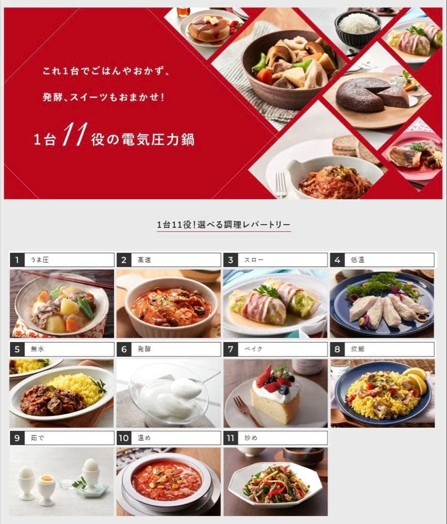 TIGER 電気圧力鍋◾️COK-B400-WM ホワイト