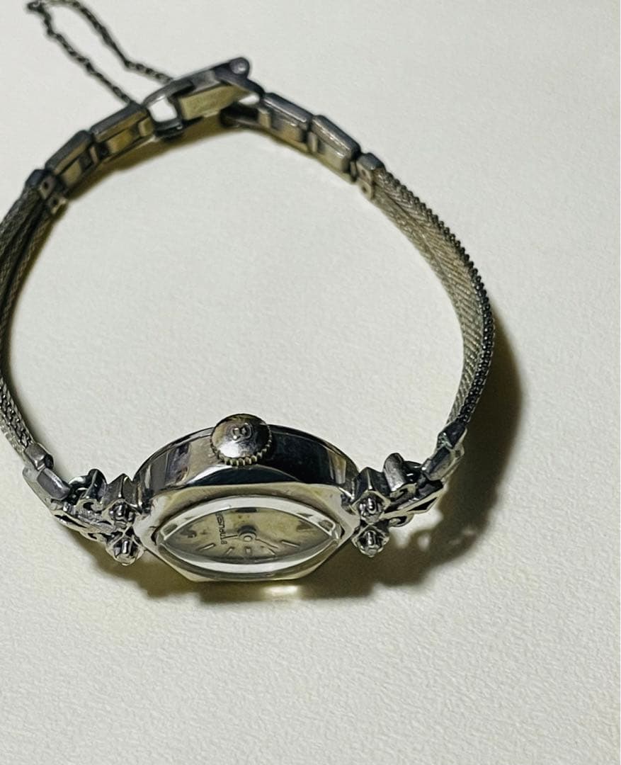 アンティークレディース時計 BENRUS K14 ホワイトゴールド