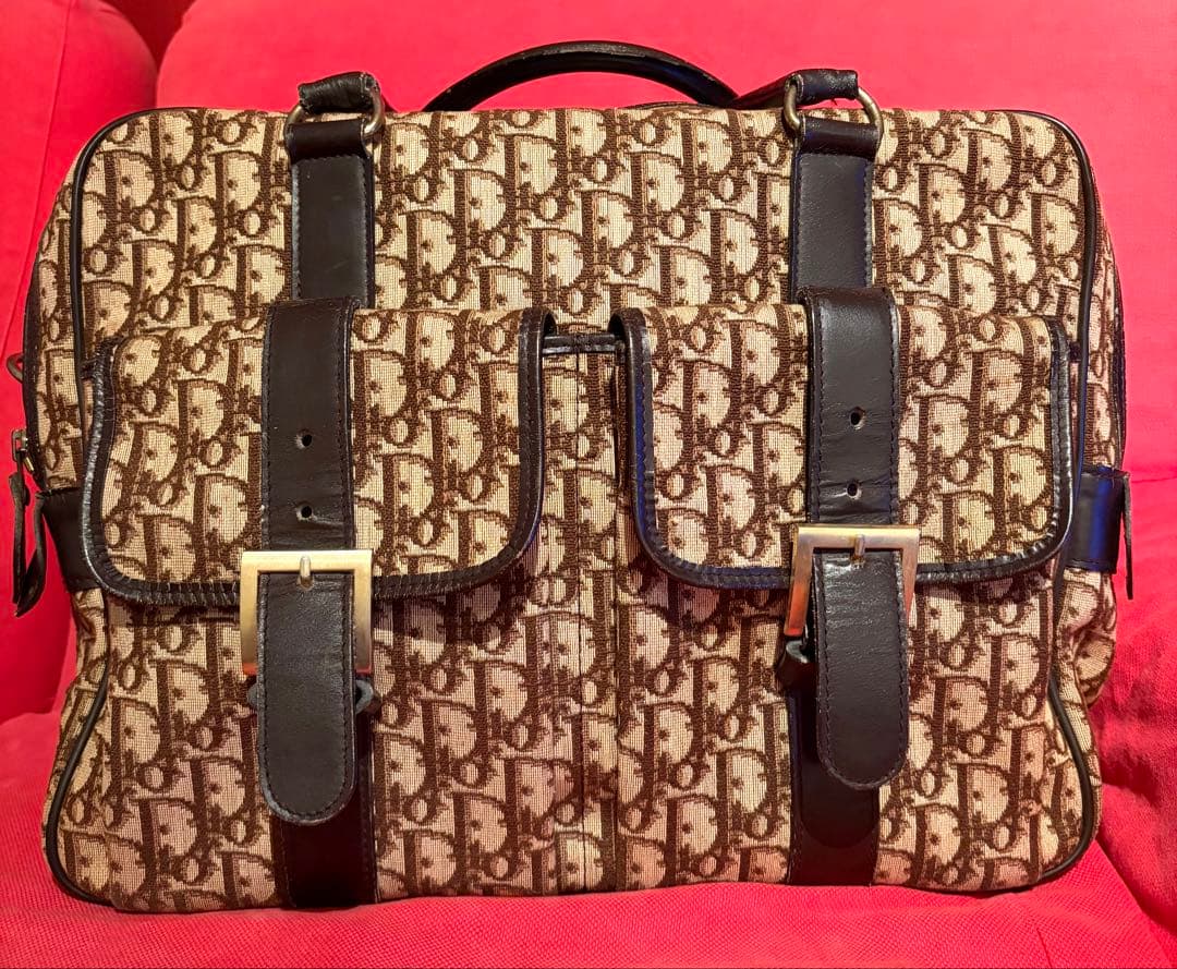 Dior トロッター柄ボストンバッグ